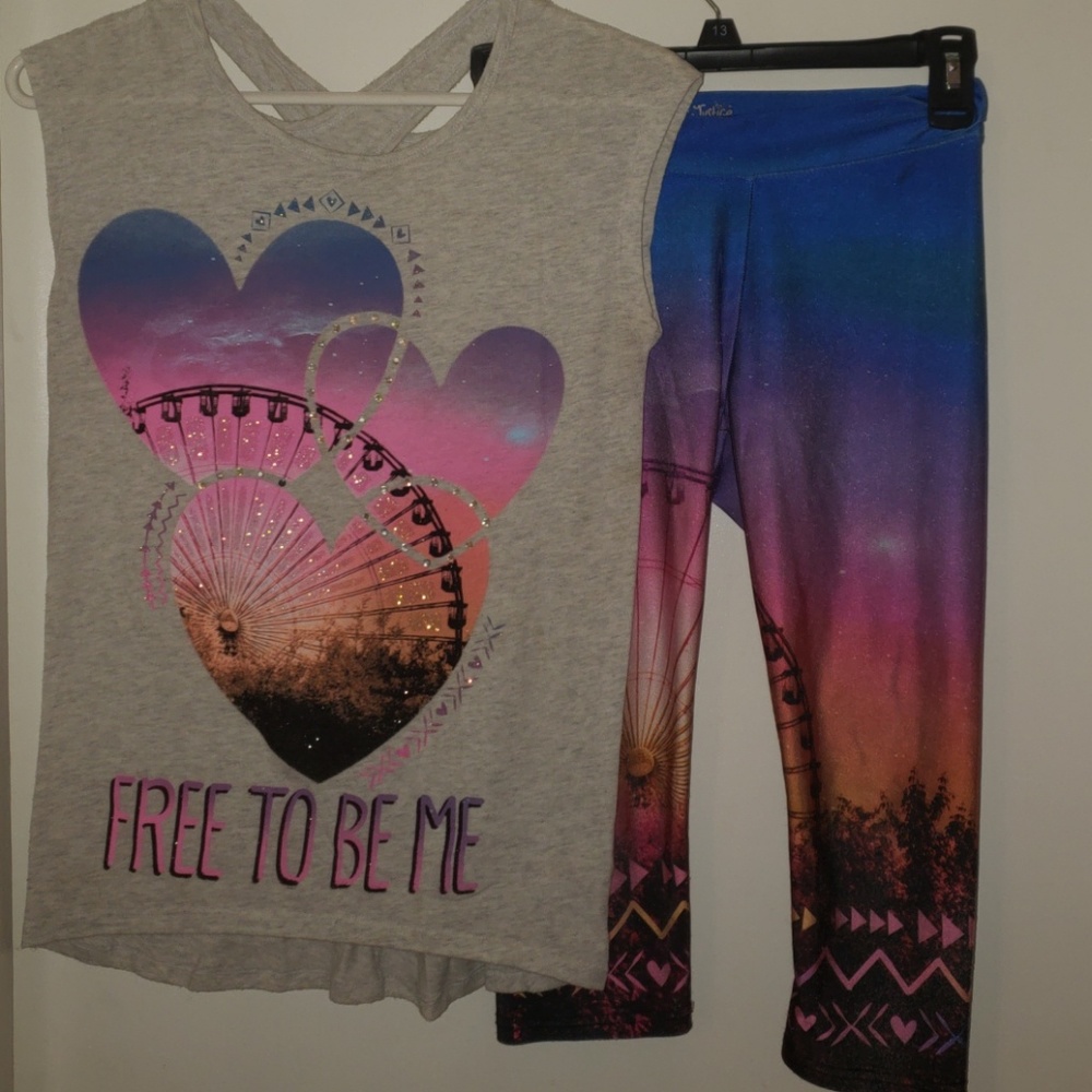 Girls matching summer set